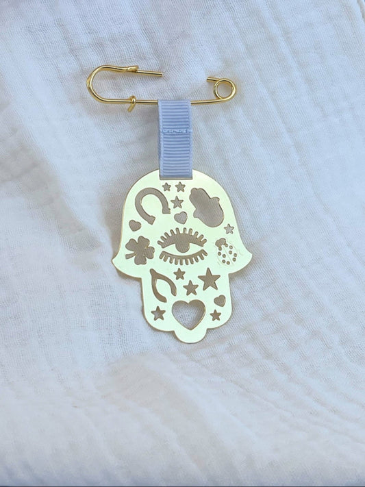 חמסה לעגלת תינוק,מתנה ליולדת,חמסה הגנה ושמירה,מתנה מעוצבת,חמסה מעוצבת,חמסה זהב