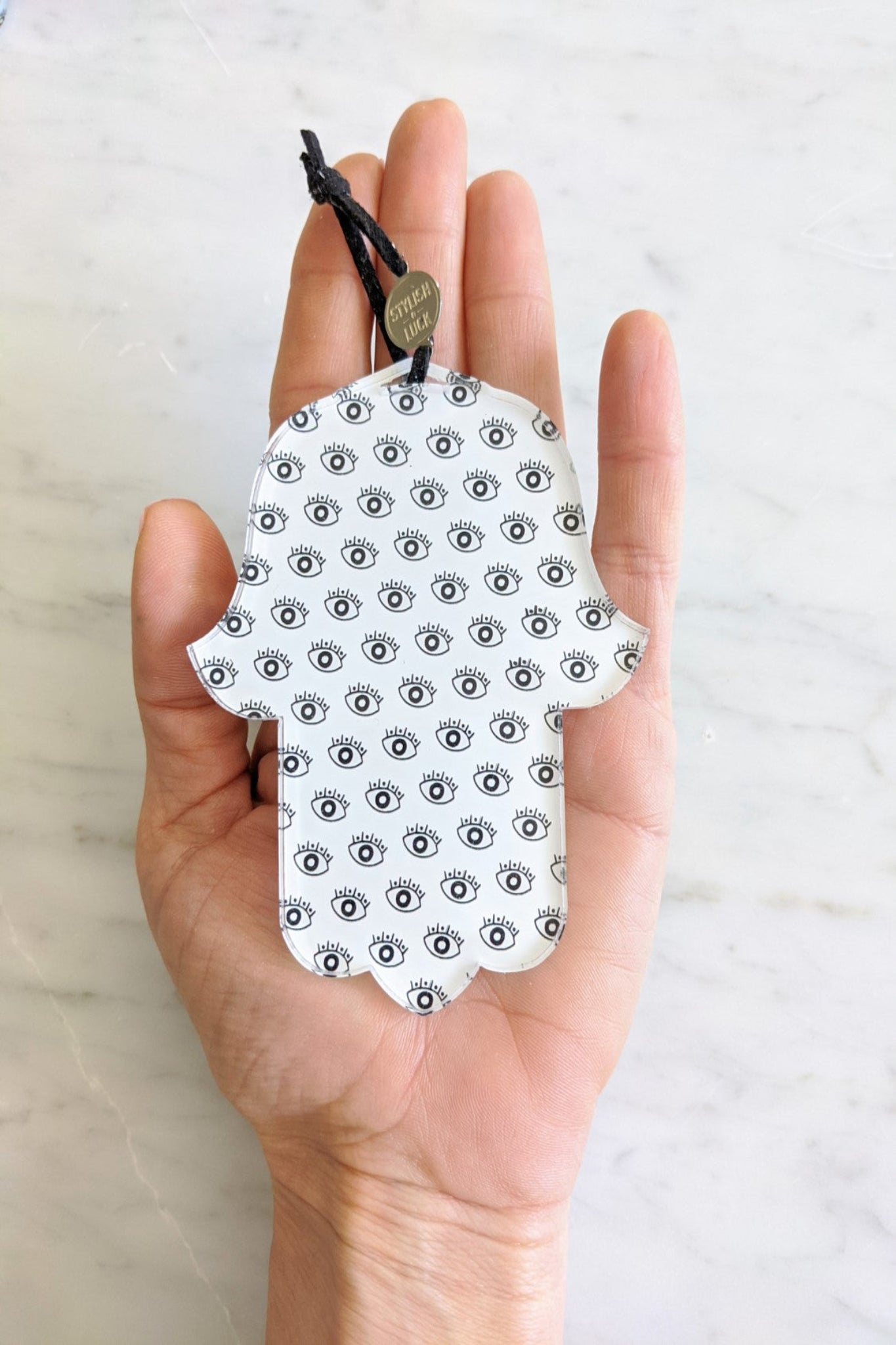 Acrylic Hamsa Evil Eye for kids room decoration - Stylish Luck Home Decor | Hamsa \ Hand Of Fatima | Good Luck Gifts