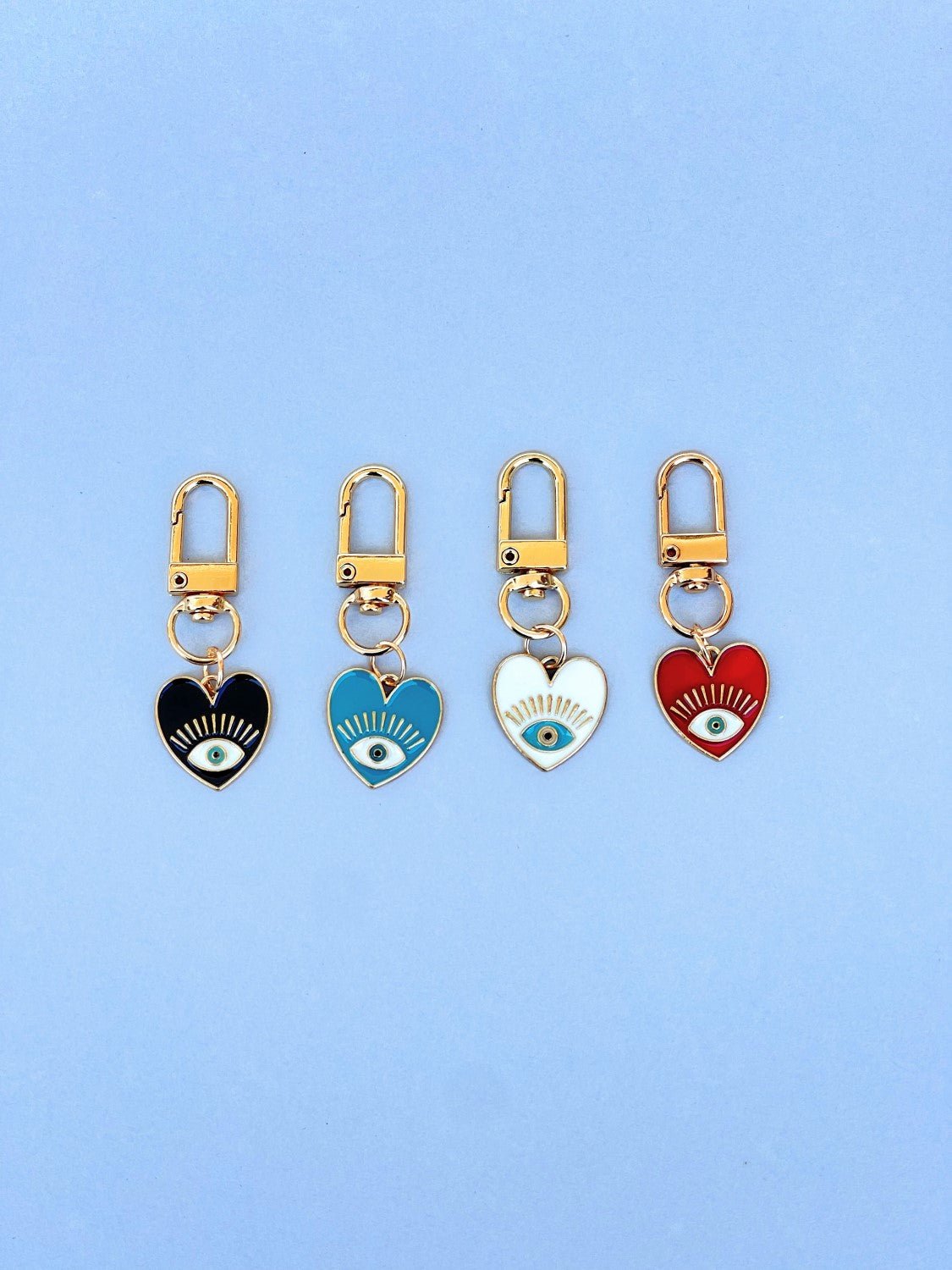 Bag charm evil eye heart - Stylish Luck Home Decor | Hamsa \ Hand Of Fatima | Good Luck Gifts Keychains for Women Bag Charms Key Chains Car Key Pendant for Purse Handbag Bag Decoration