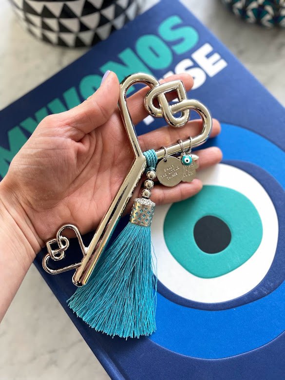 Sterling silver Endless love key blessing good luck charm - stylish luck home decor