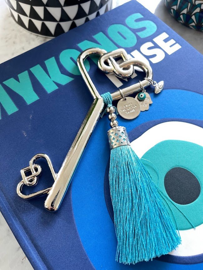 Sterling silver Endless love key blessing good luck charm - stylish luck home decor