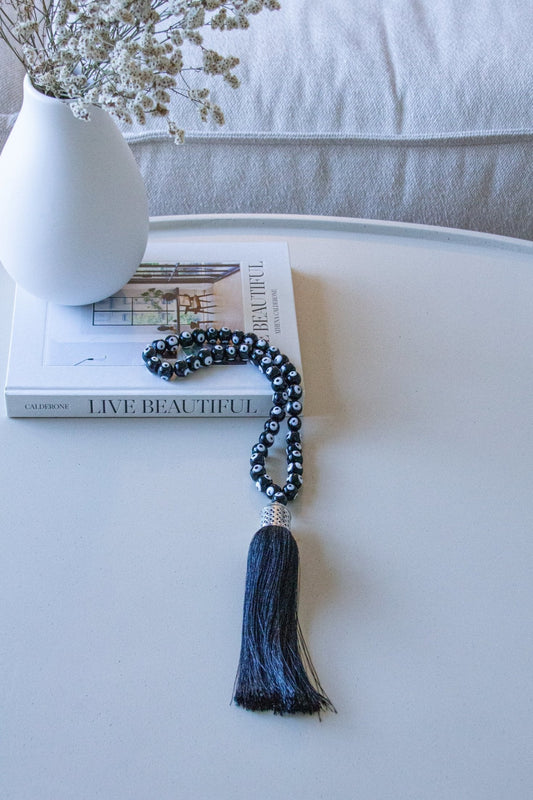 Evil eye home decor black glass beads necklace - Stylish Luck Home Decor | Hamsa \ Hand Of Fatima | Good Luck Gifts