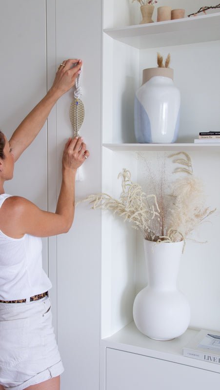 מובייל דג, דגים לתליה, דג לתליה על הקיר,קישוט לבית דגים,דג לקישוט בעיצוב מודרני,סטייליש לאק, דנית קמחי,ברכה לבית, מזל לבית,stylish luck,