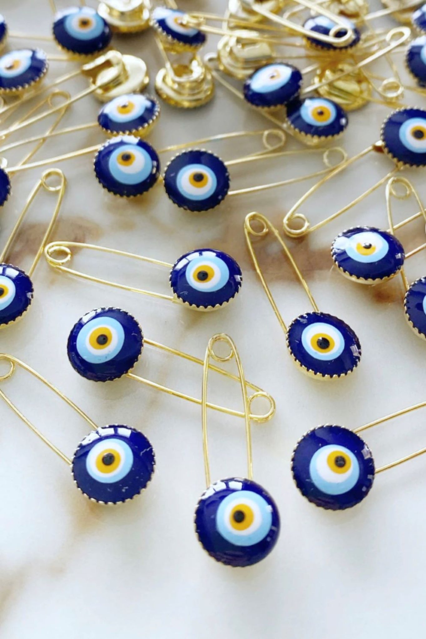 Lucky evil eye safety pin - Stylish Luck Home Decor | Hamsa \ Hand Of Fatima | Good Luck Gifts