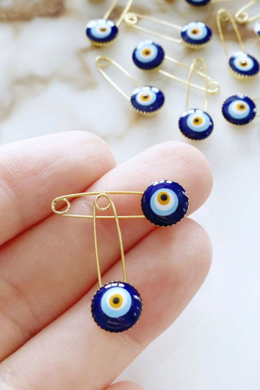 Lucky evil eye safety pin - Stylish Luck Home Decor | Hamsa \ Hand Of Fatima | Good Luck Gifts