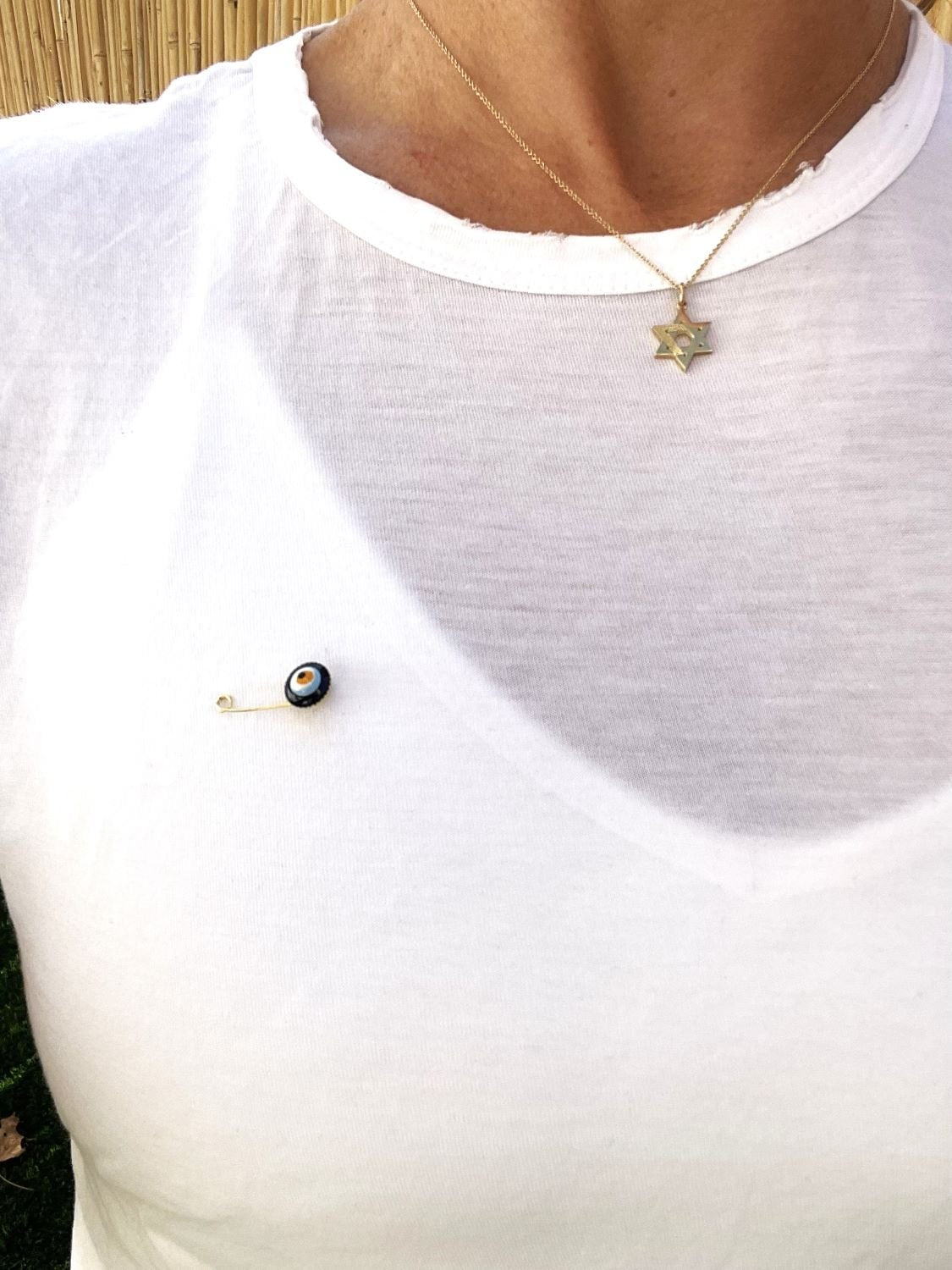 Lucky evil eye safety pin - Stylish Luck Home Decor | Hamsa \ Hand Of Fatima | Good Luck Gifts