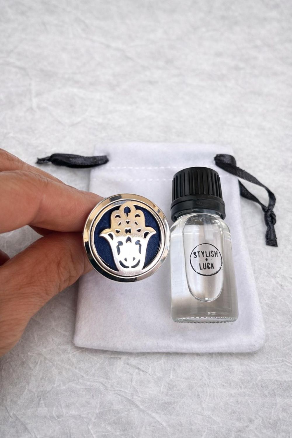 Lotus Flower Car Aroma Diffuser - Stylish Luck Home Decor | Hamsa \ Hand Of Fatima | Good Luck Gifts