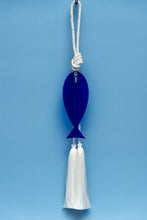 Load image into Gallery viewer, Acrylic blue hanging fish for good luck - stylish luck home decore