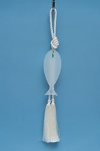 Load image into Gallery viewer, Acrylic White hanging fish for good luck - stylish luck home decore