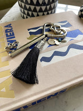 Load image into Gallery viewer, Endless love key blessing good luck charm with Silver evil eye - stylish luck home decor