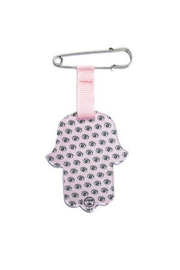 HAMSA for Baby Stroller Backpack, Nest or Baby Clothing Birth gift - Pink - stylish luck home decor