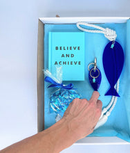 Load image into Gallery viewer, Royal Blue Fish Holiday Gift Set - Stylish Luck Home Decor | Hamsa \ Hand Of Fatima | Good Luck Gifts