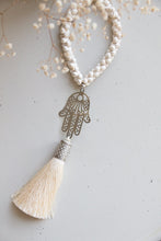 Load image into Gallery viewer, Small Hamsa with cream Howlite stones - Stylish Luck Home Decor | Hamsa \ Hand Of Fatima | Good Luck Gifts