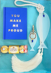 White Fish Holiday Gift Set - Stylish Luck Home Decor | Hamsa \ Hand Of Fatima | Good Luck Gifts